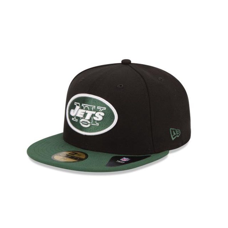 NFL New York Jets 59Fifty Fitted (ARH3048) - Black New Era Caps